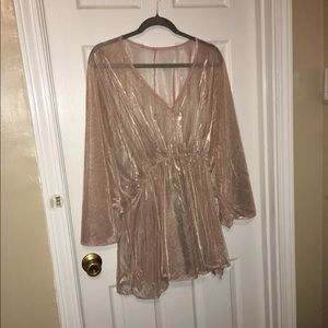 Shein rose gold swimsuit cover up